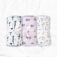 Nature’s Bliss Theme - 100% Organic Muslin Cotton Baby Swaddle