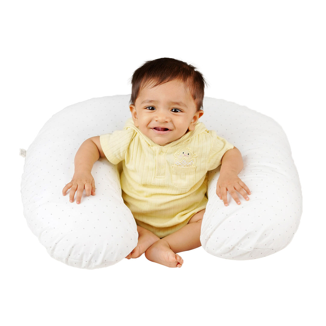 Cloudy Snuggle - 100% Organic Cotton Feeding/Nursing Pillow