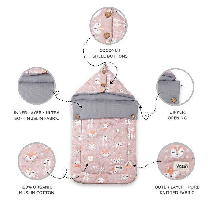 100% Organic Muslin Cotton Baby Carrier Nest