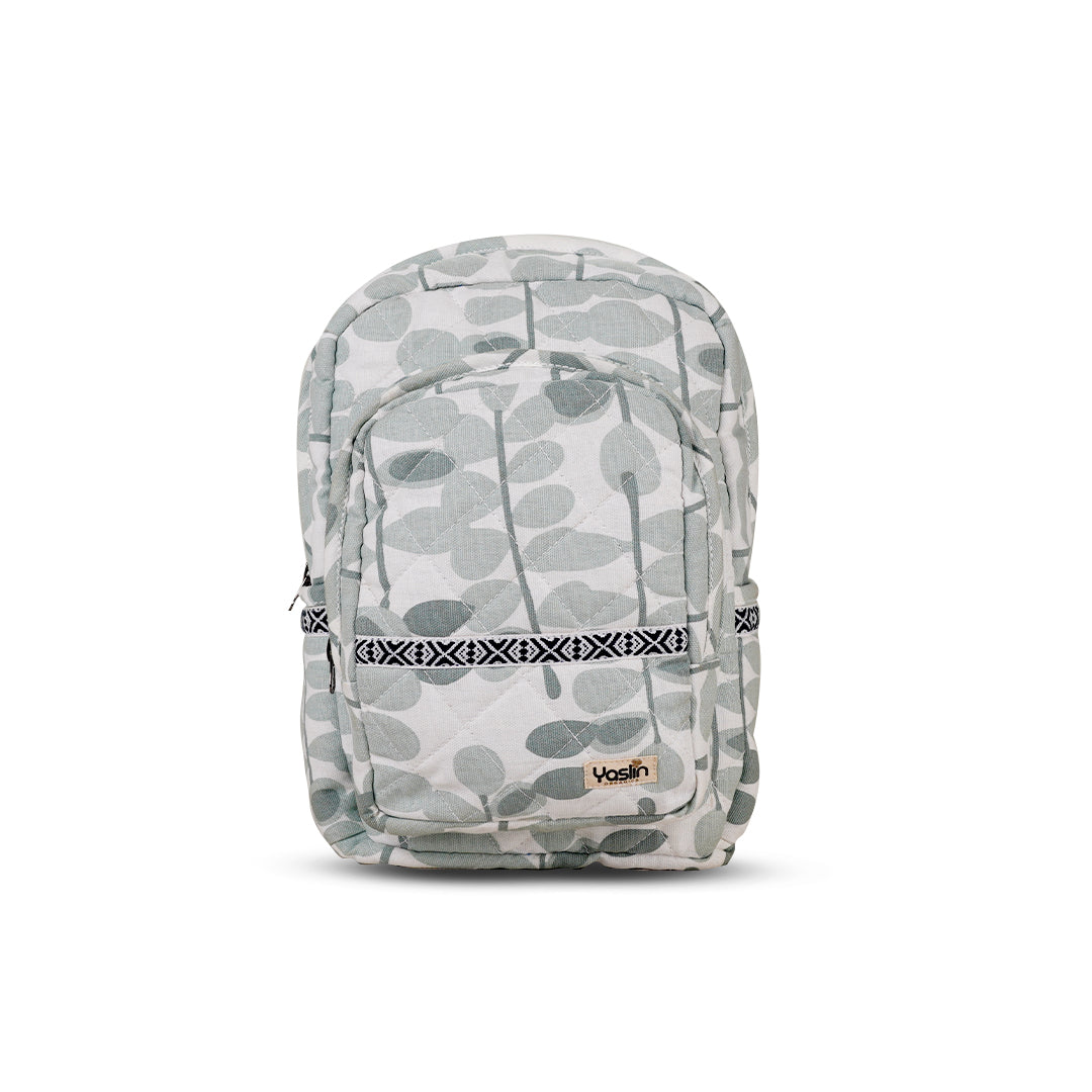 Green leaves - School backpack (S)