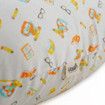 Orange Hungry Hootie - 100% Organic Cotton Feeding/Nursing Pillow