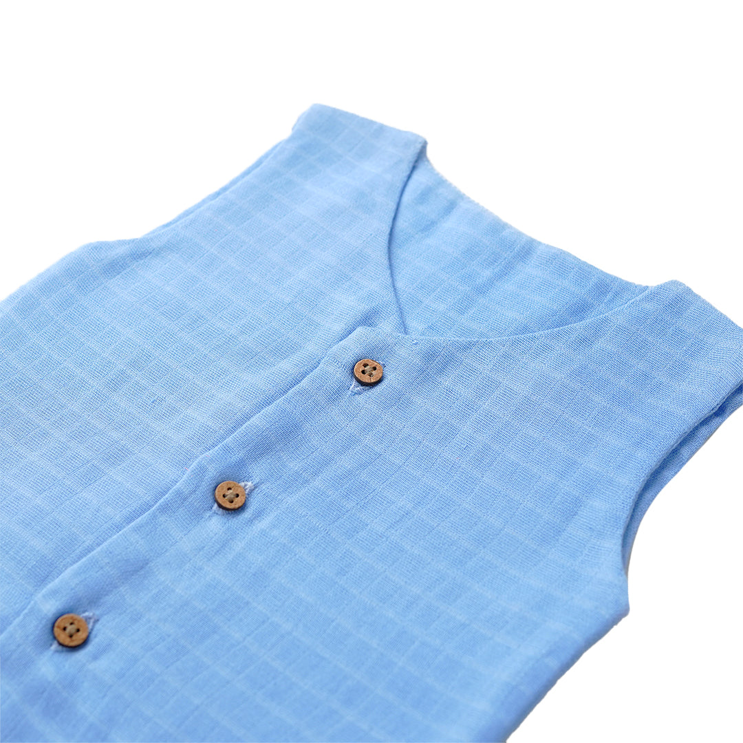 Deep Blue Dreamer - 100% Organic Muslin Cotton Jabla