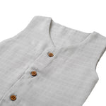 Grizzle Grey Giggles - 100% Organic Muslin Cotton Jabla