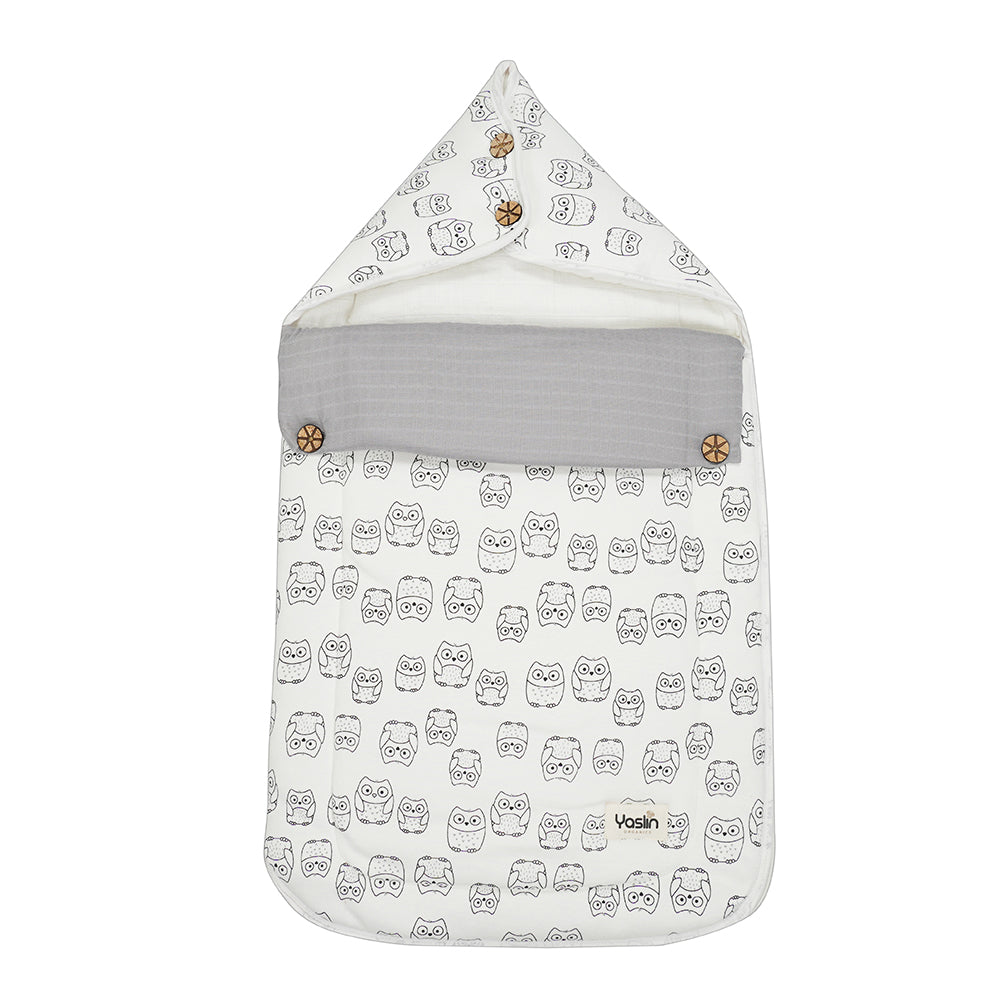 Hush Hush Owlet - 100% Organic Cotton Baby Carrier Nest