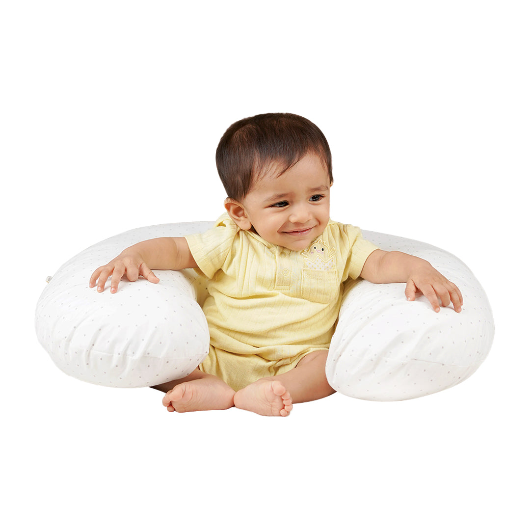 Cloudy Snuggle - 100% Organic Cotton Feeding/Nursing Pillow